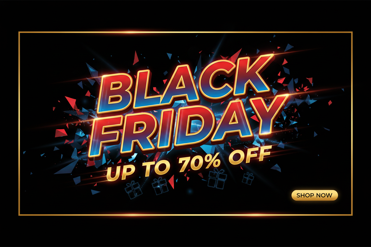 Black Friday up to 70% Off items 